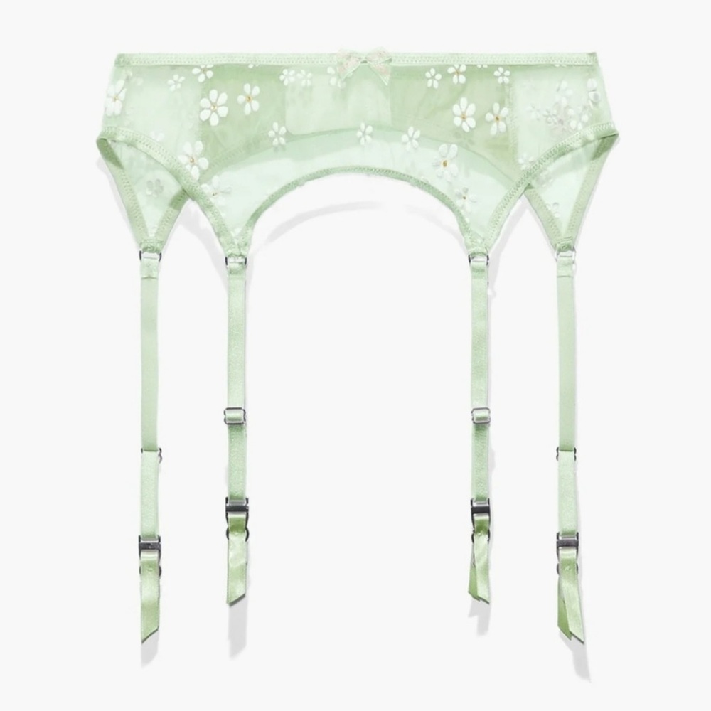 Savage X Fenty Puff Daisy garter belt